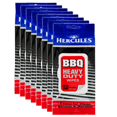 8x 12pc Hercules BBQ Cleaning Wipes