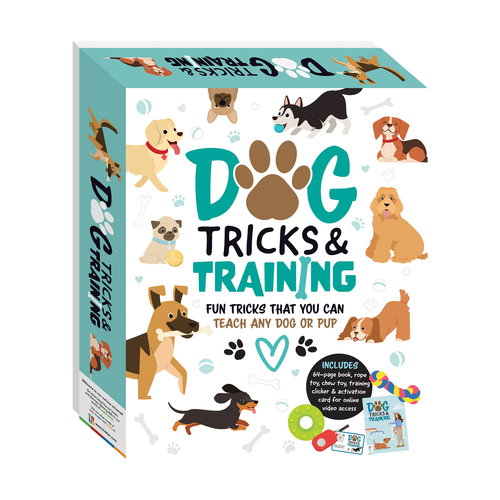 Hinkler Explore Dog Tricks and Training Pet Book And Toys Kit