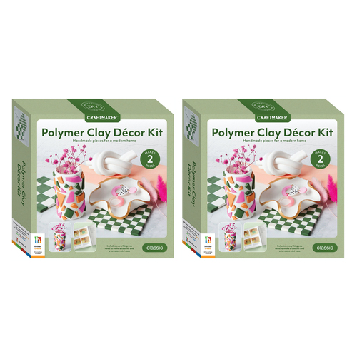 2PK Craft Maker Polymer Clay Home Décor Art/Craft Hobby Kit