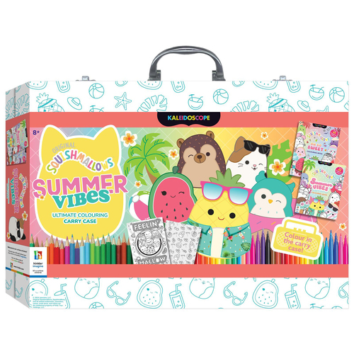 Kaleidoscope Squishmallows Summer Vibes Ultimate Colouring Carry Case 8y+