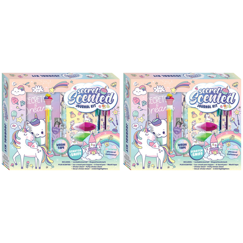 2PK Kaleidoscope Secret Scented Journal Kit 96-Pages 8Y+