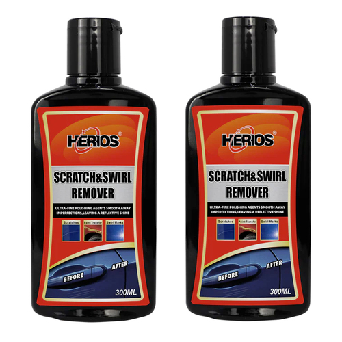 2PK Herios 300ml Scratch Mark & Swirl Remover Car/Auto Paint Polisher