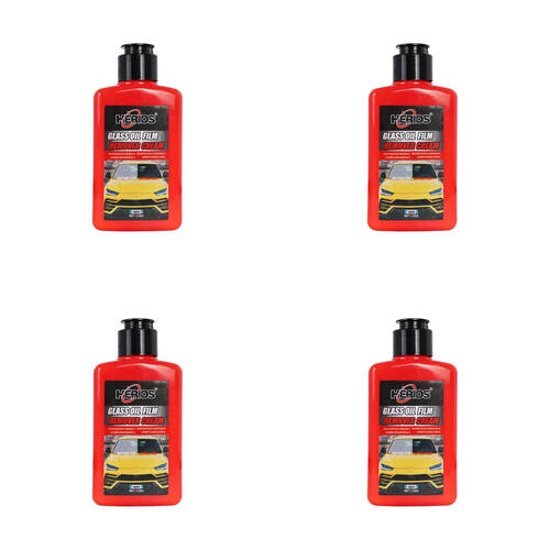 4PK Herios HC026 Glass Oil Film Remover Cream 150g Red