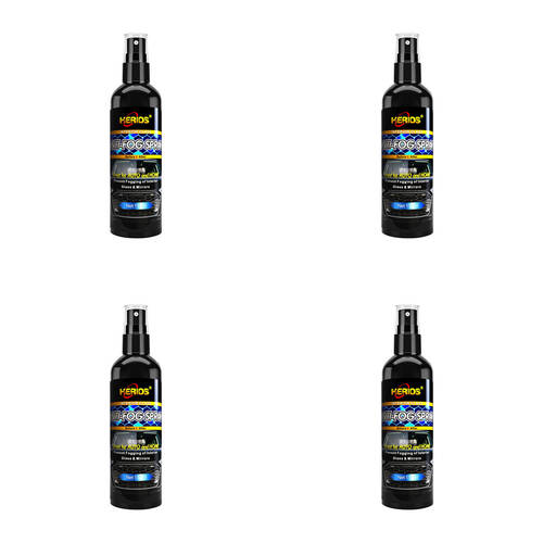4PK Herios HC030 Anti-Fog Spray For Interior Glass & Mirrors 118ml Black