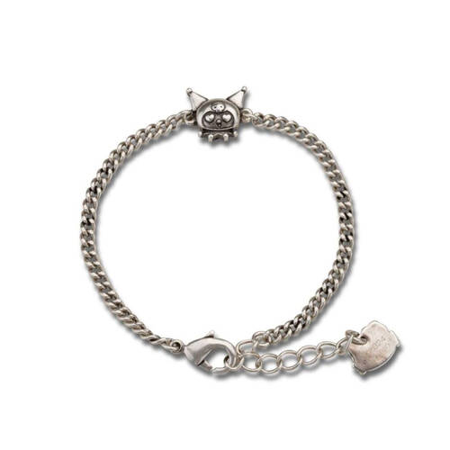 Couture Kingdom Sanrio Kuromi Oxidised Women Bracelet 17cm - Silver