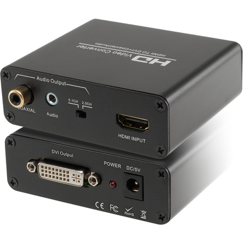 HDMI TO DVI+AUDIO CONVERTER STEREO PCM
