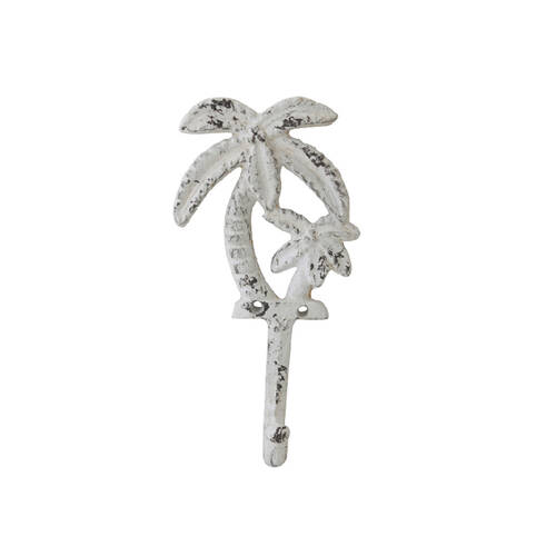 Darlin Palm Tree Metal Wall Hook Home Livingroom Decor 20x9cm White