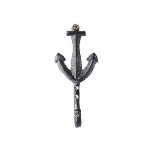 Darlin Anchor Metal Wall Hook Home Office Decor 16x7cm Matte Navy