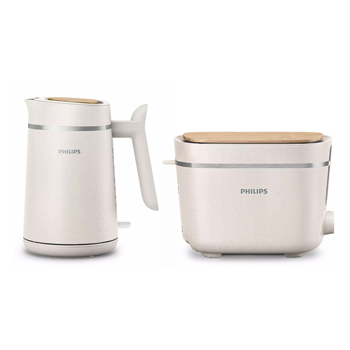 Philips Eco Conscious Collection Bio Plastic 1.7L Kettle & Toaster Combo