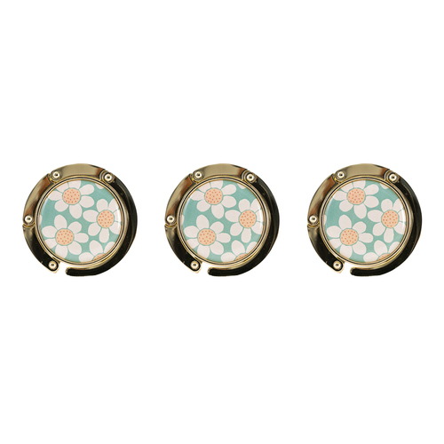 3PK Splosh Portable Handbag Accessories Hanger 4.5cm - Daisy