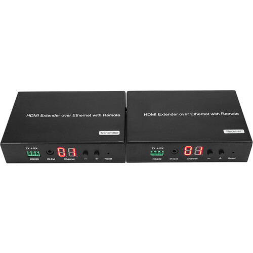 HDMI OVER IP EXTENDER WITH POE 120M REMOTE IR H.264