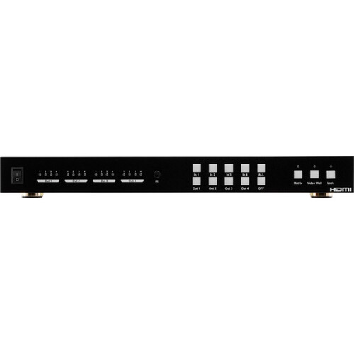 4X4 4-IN 4-OUT HDMI MATRIX 2X2 VIDEO WALL RS232 IP