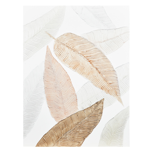 Cooper & Co. 120cm Pale Leaves Canvas Wall Art Framed Print