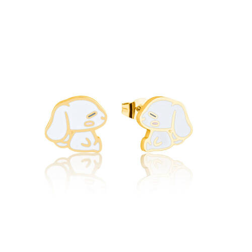 ECC Sanrio Cinnamoroll Stud Earrings - Gold Plated - S/S - White