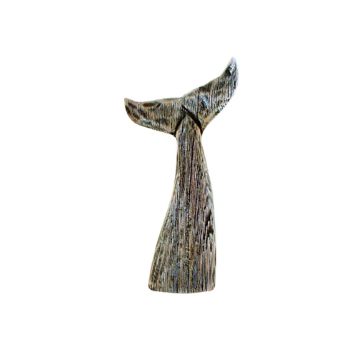 Maine & Crawford Heida 22cm Wood Whale Tail - Whitewash