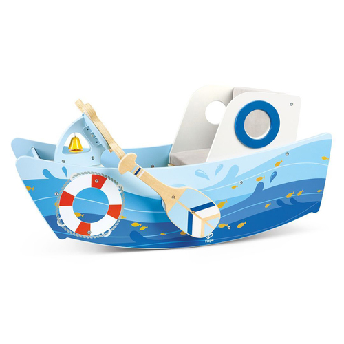 Hape Captain's Rocking Boat Interactive Play Toy for Toddlers 12M+