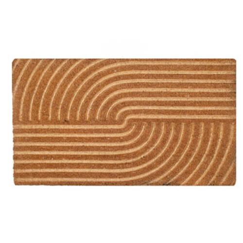 Maine And Crawford Swirl Embossed Doormat 15mm Thickness 70x40cm