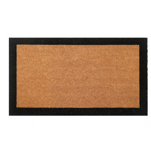 Maine And Crawford Classic Black Border Doormat 15mm Thickness 70x40cm