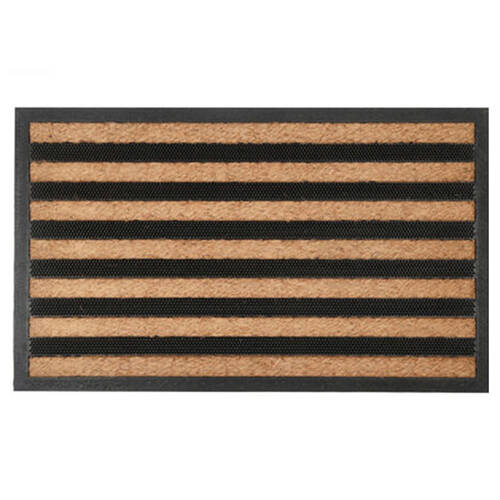 Maine And Crawford Heavy Duty Rubber Mould Non Brush Doormat 75x45cm