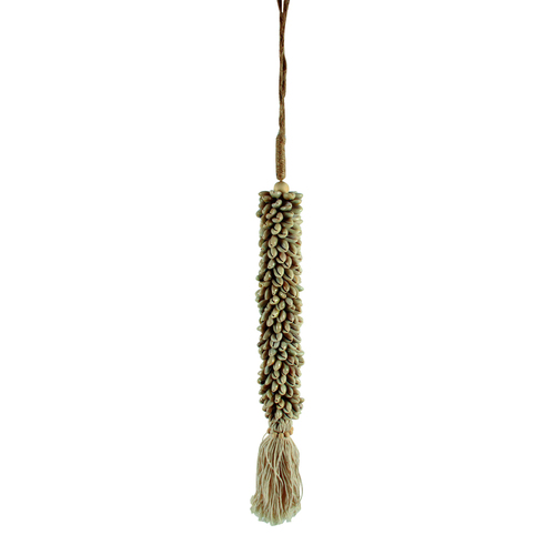 Maine & Crawford Raka Shell 50cm Hanging Ornament w/ Tassel - Natural