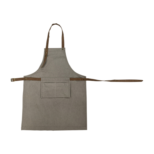 Maine & Crawford Crissi 78cm Canvas Utility Apron - Stone