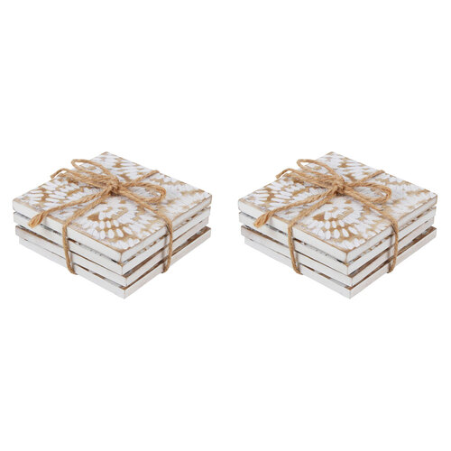 2PK Maine & Crawford Arrow S4 Coasters Set of 4 Durable 10x10cm