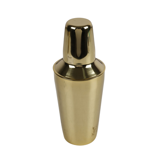 Maine & Crawford Marlon Stainless Steel 500ml Cocktail Shaker - Gold