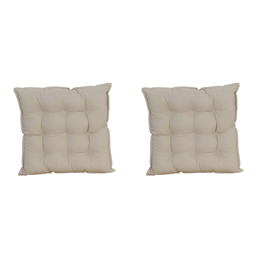 2PK Maine & Crawford Sheena 40x40cm Seat Cushion w/ Ties - Cream