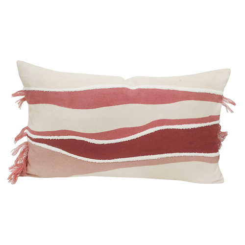 Maine & Crawford Bellona 50x30cm Sunrise Fringed Cotton Cushion