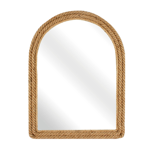 Maine & Crawford Hoshi 61x45cm Jute Arched Mirror - Natural