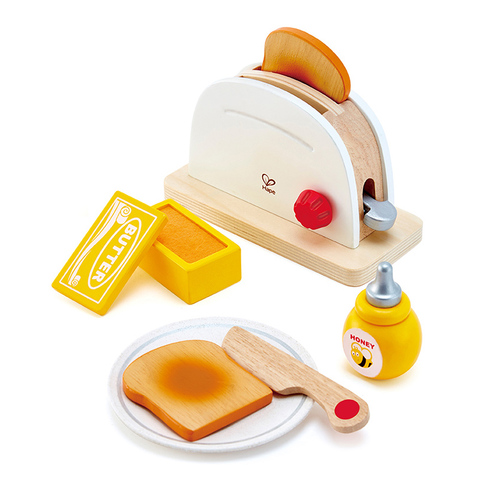 Hape Pop-up Toaster Set  Kids/Toddler Pretend Play Toy 3+