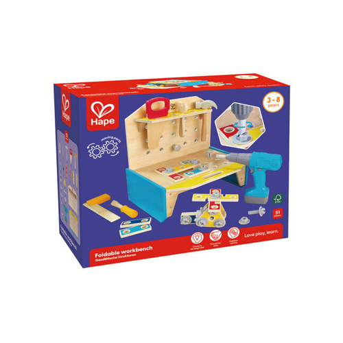 Hape Little Engineer’s Workbench Interactive Toy for Kids 3Y+