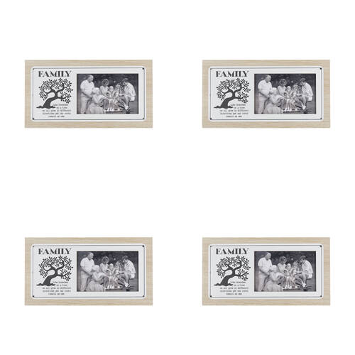 4PK Maine And Crawford Home Sweet Photo Frame Holds 4x6 30x16x1.5cm