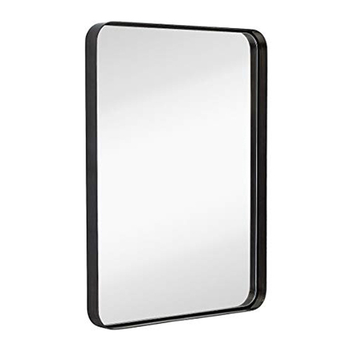 Maine & Crawford Melanie 100x30cm Rectangle Mirror - Black