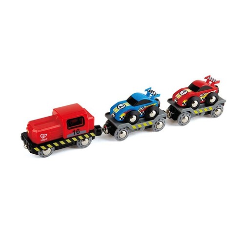 6pc Hape Race Car Transporter Kids/Toddler Toy 3+