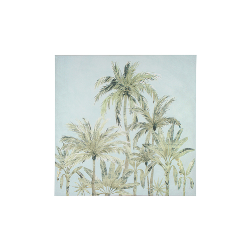 Maine & Crawford Belle 80x80cm Palm Paradise Print Stretched Canvas Art