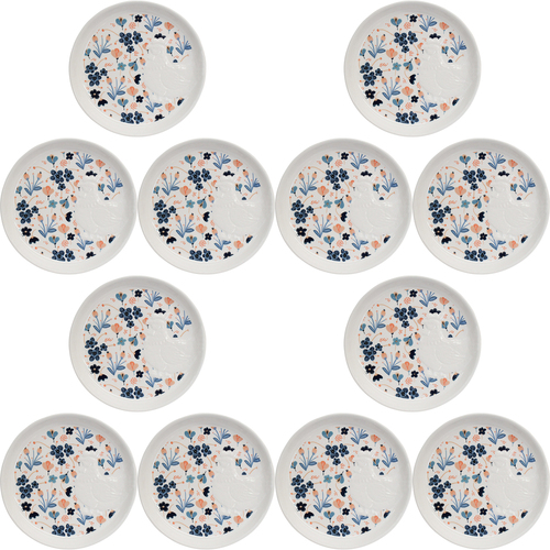 12PK LVD 17x17cm Ceramic Cottage Hen Desert Plate Home Decor 