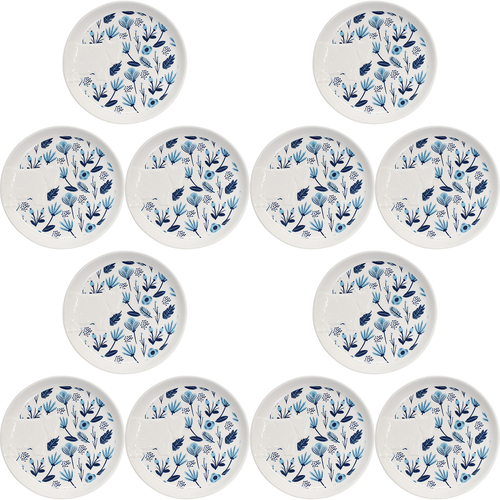 12PK LVD 17x17cm Ceramic Cottage Cow Desert Plate Home Decor 