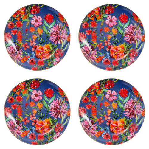 4PK LVD Monet Garden 20x12cm Porcelain Plate Round Tableware