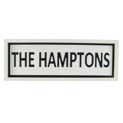 Maine & Crawford Hume Wood 45x17cm The Hamptons Sign