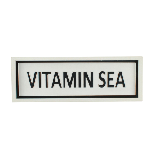 Maine & Crawford Hume Wood 45x17cm Vitamin Sea Sign