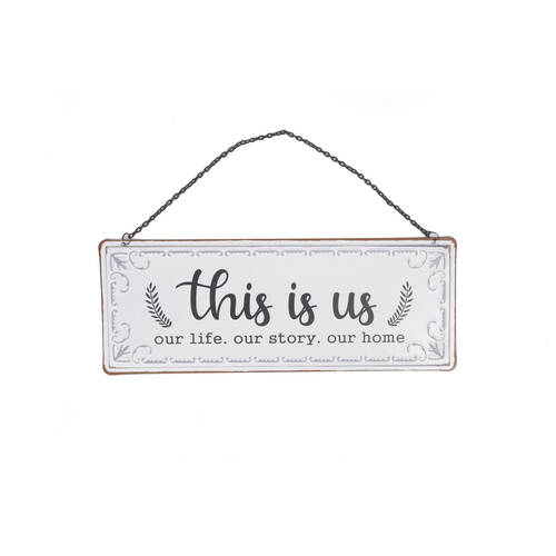 Maine And Crawford Home Decor This Is Us Metal Hanging Plaque Sign 37x14cm