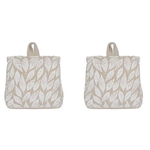 2PK Maine And Crawford Weighted Door Stop Beige White Home Decor 17x17x9cm