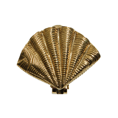 Maine & Crawford Belize 13x11cm Antique Brass Shell Door Knocker