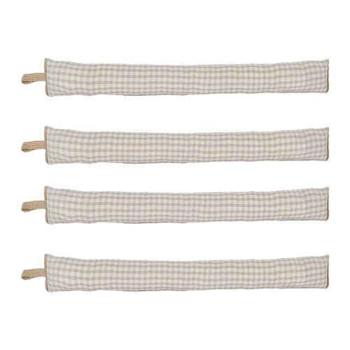 4PK Maine And Crawford Draught Stopper Gingham 85X10Cm 85x10cm