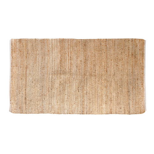 Maine & Crawford Alps Jute Cotton Floor Rug 180x120cm - Natural