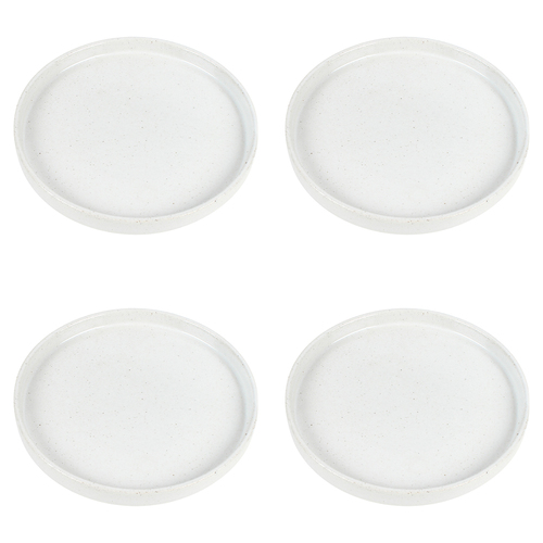 4PK Maine & Crawford Theo 16cm Porcelain Plate Small - White