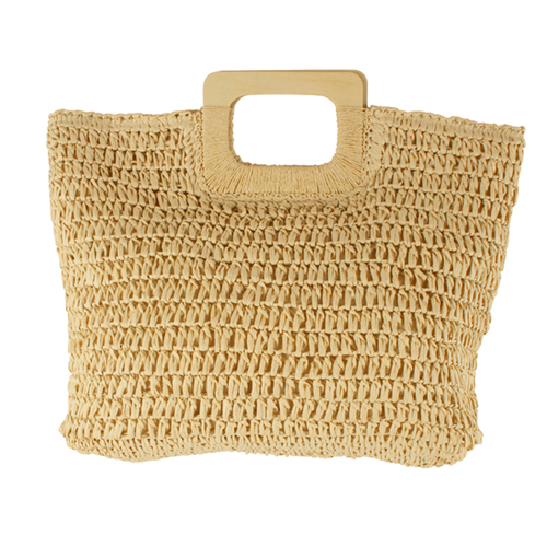 Maine & Crawford 45x30cm Martha Hand Bag w/ Handle - Natural