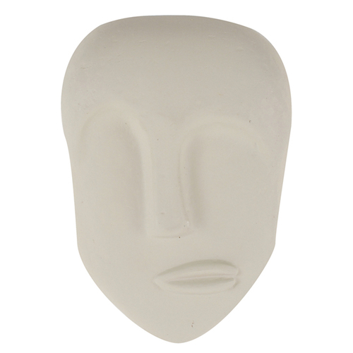 Maine & Crawford Troy Papier Mache 24cm Mask Wall Sculpture - Cream