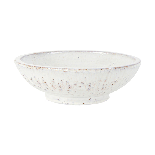 Maine & Crawford Daliah 23x8cm Terracotta Bowl - White